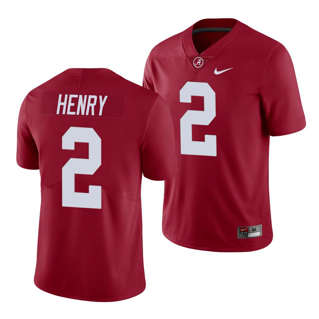 Men's Alabama Crimson Tide Derrick Henry #2 Limited Crimson NCAA College Football Jersey